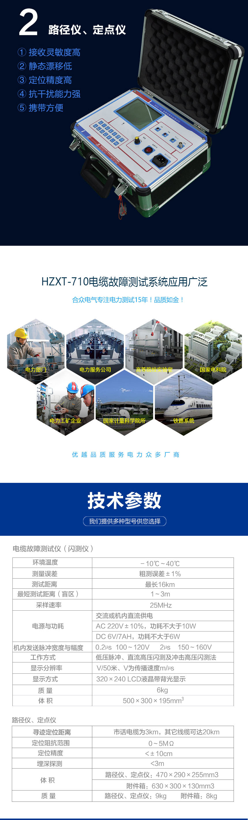 電纜故障測試系統，電纜故障測試儀